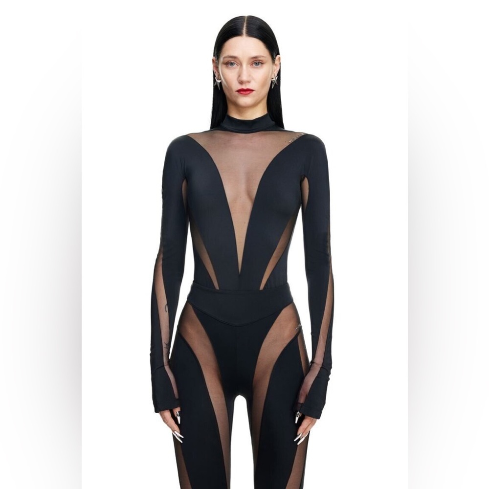 H&M x MUGLER Mesh bodysuit